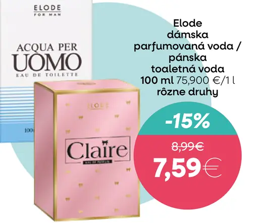 Elode dámska parfúmovaná voda / pánska toaletná voda