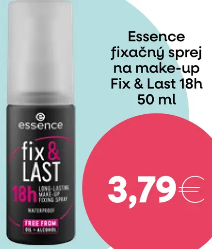Essence fixačný sprej na make-up Fix & Last 18h