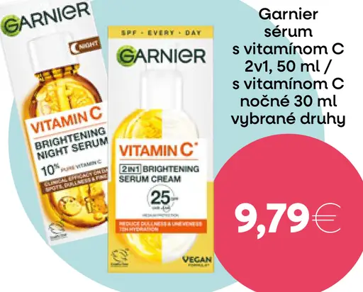 Garnier sérum s vitamínom C 2v1 / vitamín C nočné sérum