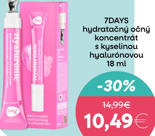 7Days Hyaluronic hydratačný očný koncentrát s kyselinou hyalurónovou