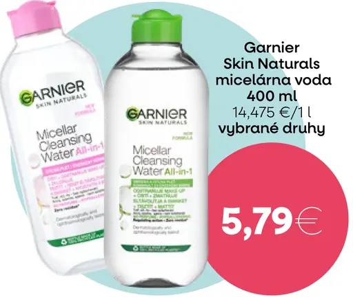 Garnier Skin Naturals micelárna voda