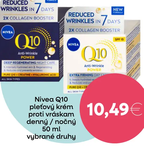 Nivea Q10 pleťový krém proti vráskam