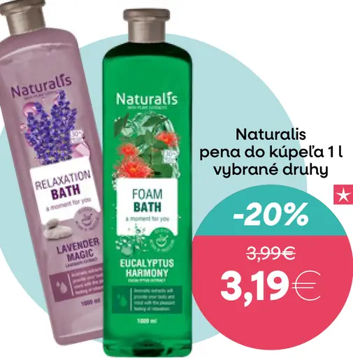 Naturalis pena do kúpeľa