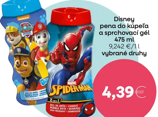 Disney pena do kúpeľa a sprchovací gél