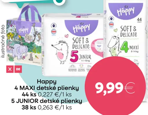Happy detské plienky 4 MAXI