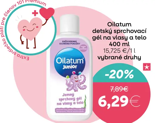Oilatum detský sprchový gél na vlasy a telo