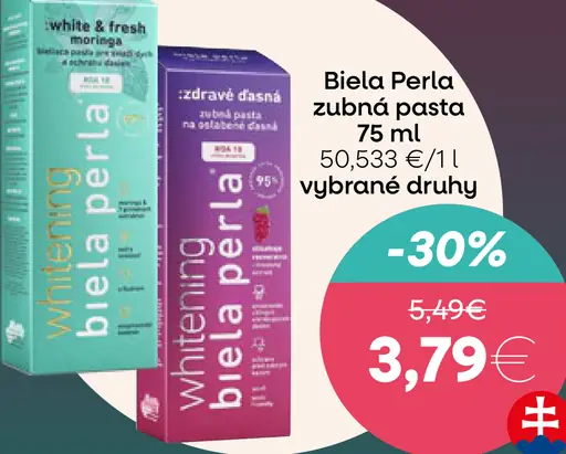 Biela Perla zubná pasta