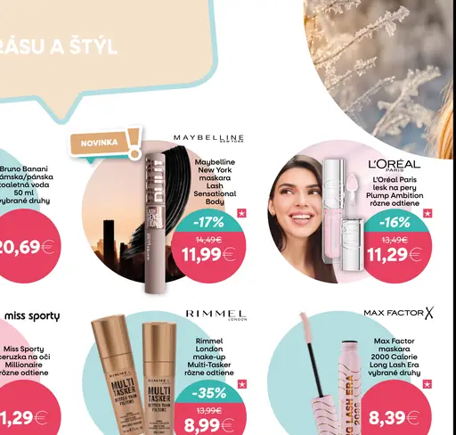 Max Factor maskara 2000 Calorie Long Lash Era vybrané druhy