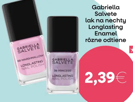 Gabriella Salvete lak na nechty Longlasting Enamel rôzne odtiene