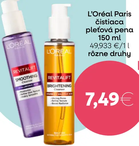 L’Oréal Paris čistiaca pleťová pena