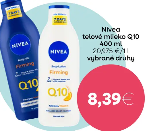 Nivea telové mlieko Q10