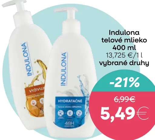 Indulona Telové mlieko
