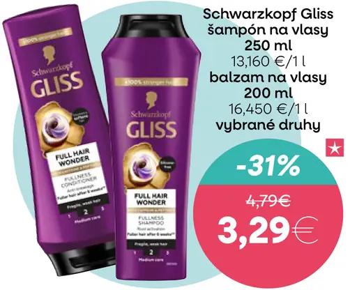 Schwarzkopf Gliss Šampón na vlasy