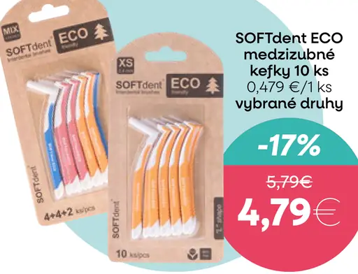 Soft&Dent ECO medzizubné kefky