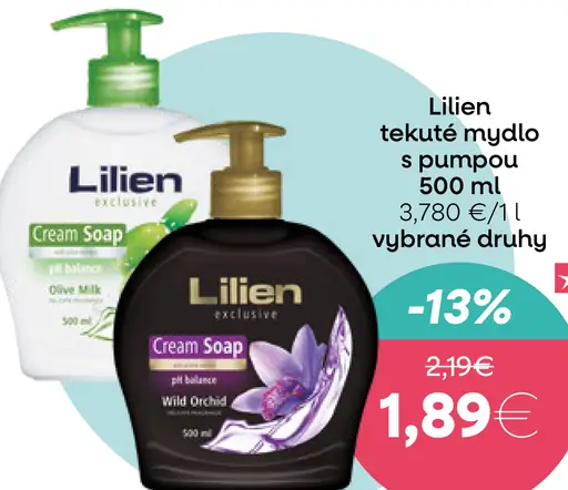 Lilien tekuté mydlo s pumpou