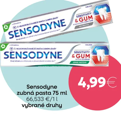 Sensodyne zubná pasta