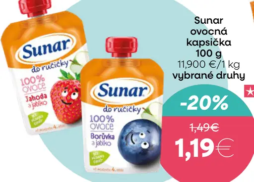 Sunar do ručičky ovocná kapsička