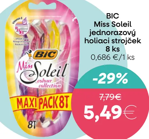 BIC Miss Soleil jednorazový holiaci strojček