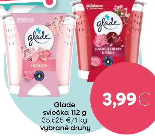 Glade sviečka vybrané druhy