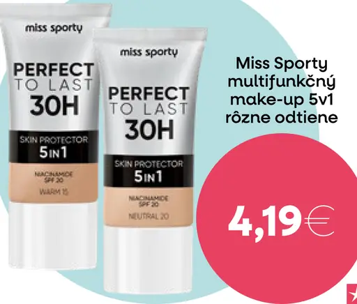 Miss Sporty multifunkčný make-up Perfect to Last 30H 5v1 rôzne odtiene