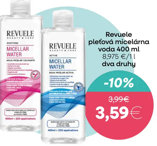Revuele pleťová micelárna voda