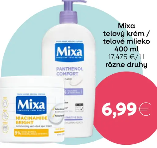 Mixa telový krém / telové mlieko