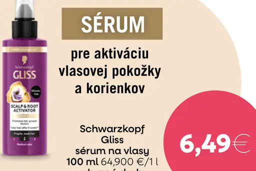 Schwarzkopf Gliss sérum na vlasy pre aktiváciu vlasovej pokožky a korienkov