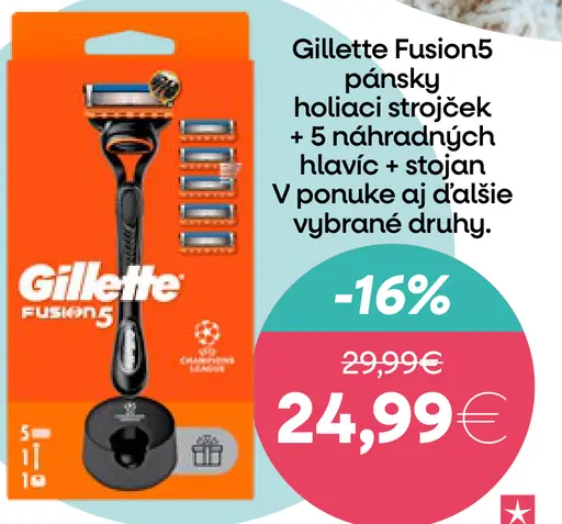 Gillette Fusion5 pánsky holiaci strojček s náhradnými hlavicami