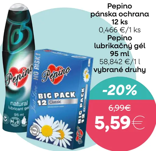 Pepino lubrikačný gél