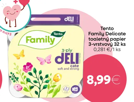 Tento Family Delicate toaletný papier