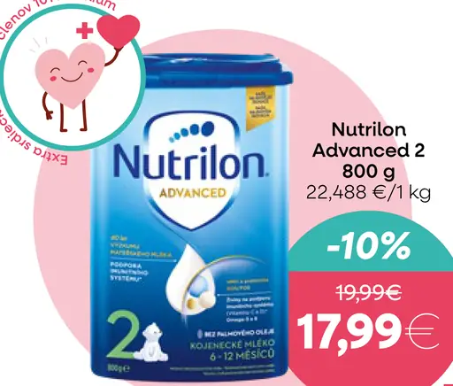 Nutrilon Advanced 2 dojčenské mlieko