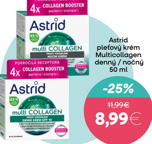 Astrid pleťový krém multi Collagen denný/nočný
