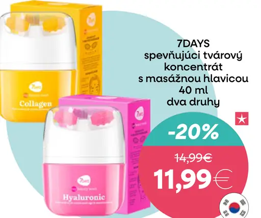 7DAYS Spevňujúci tvárový koncentrát s masážnou hlavicou