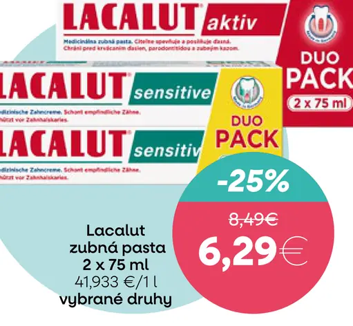 Lacalut zubná pasta aktiv