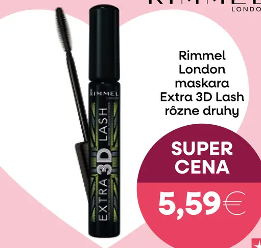 Rimmel London maskara Extra 3D Lash rôzne druhy