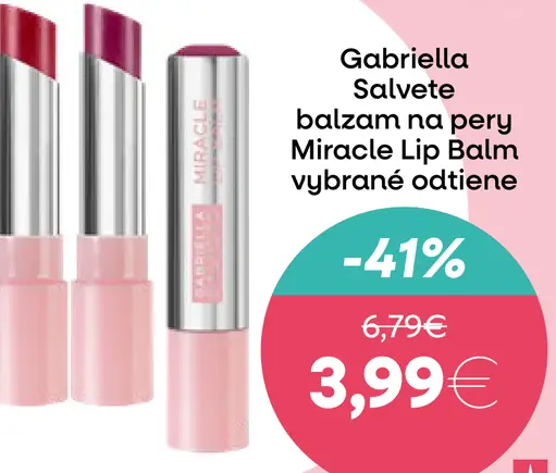 Gabriella Salvete balzam na pery Miracle Lip Balm vybrané odtiene
