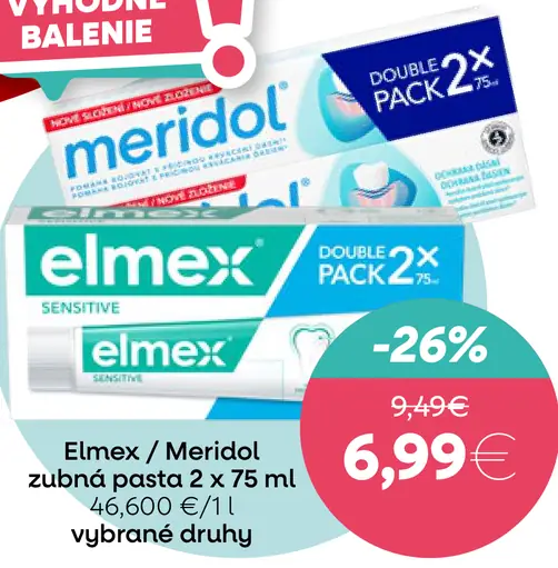 Elmex / Meridol zubná pasta