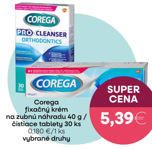 Corega Fixačný krém na zubné náhrady bez príchuti extra silný