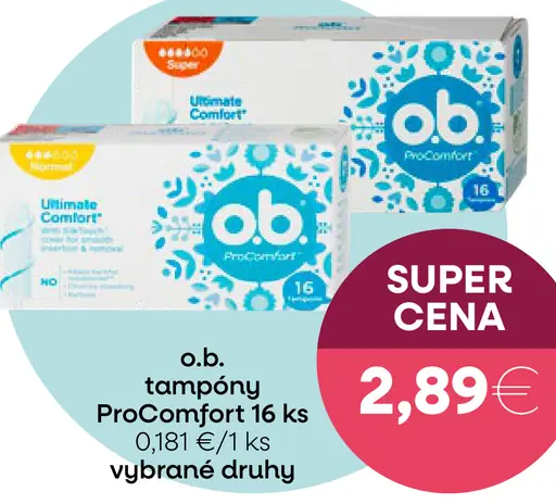 O.B. tampóny ProComfort