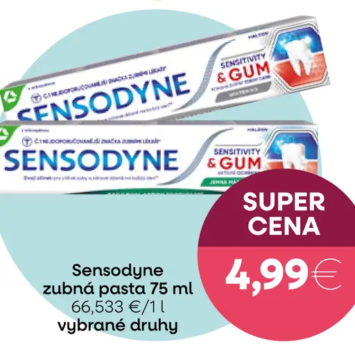 Sensodyne zubná pasta