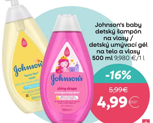 Johnson’s Baby detský šampón na vlasy