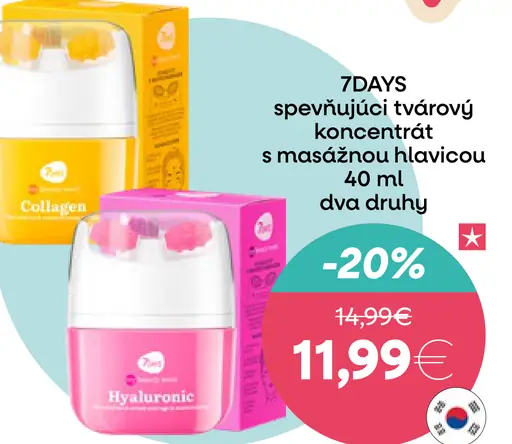 7DAYS Spevňujúci tvárový koncentrát s masážnou hlavicou