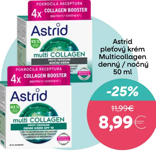 Astrid pleťový krém MultiCollagen denný