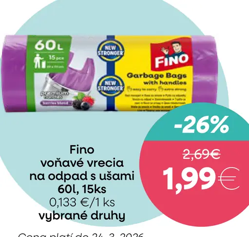 Fino voňavé vrecká na odpad s ušami