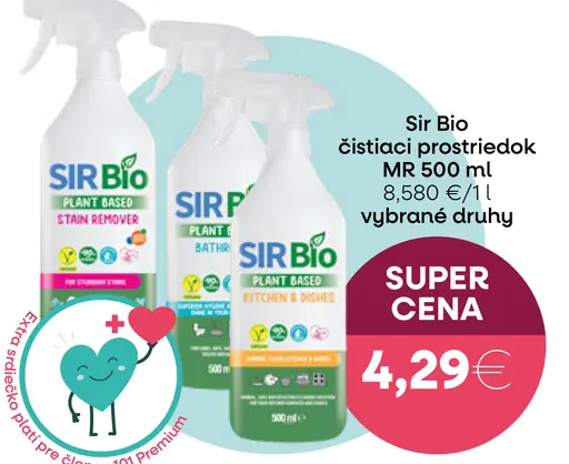 Sir Bio čistiaci prostriedok MR