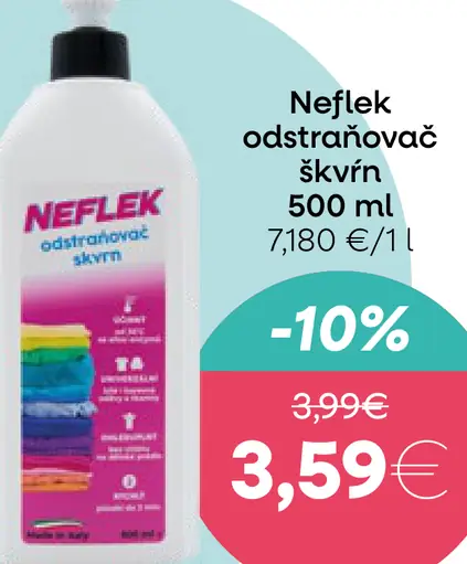 Neflek odstraňovač škvŕn