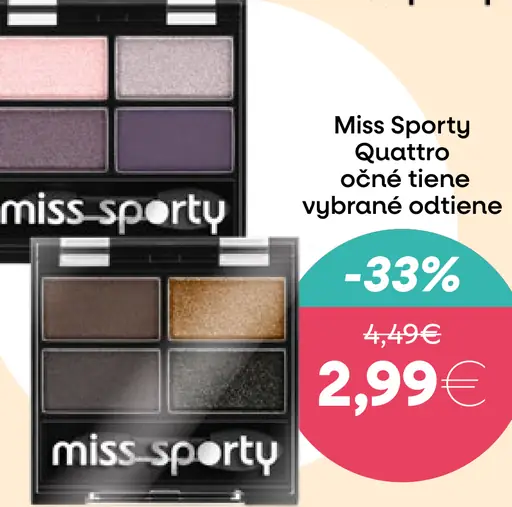 Miss Sporty Quattro očné tiene