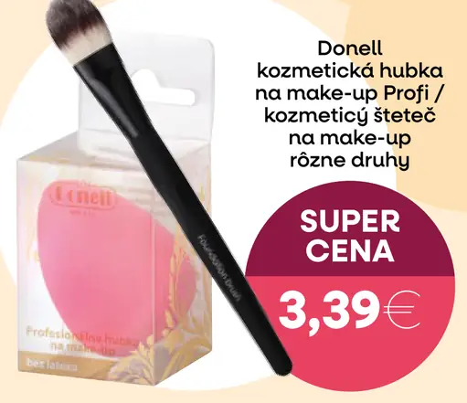 Donell kozmetická hubka na make-up Profi / kozmetický štetec na make-up