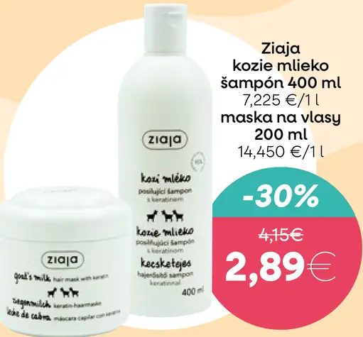Ziaja Kozie mlieko šampón