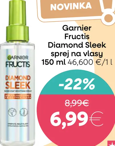 Garnier Fructis Diamond Sleek sprej na vlasy
